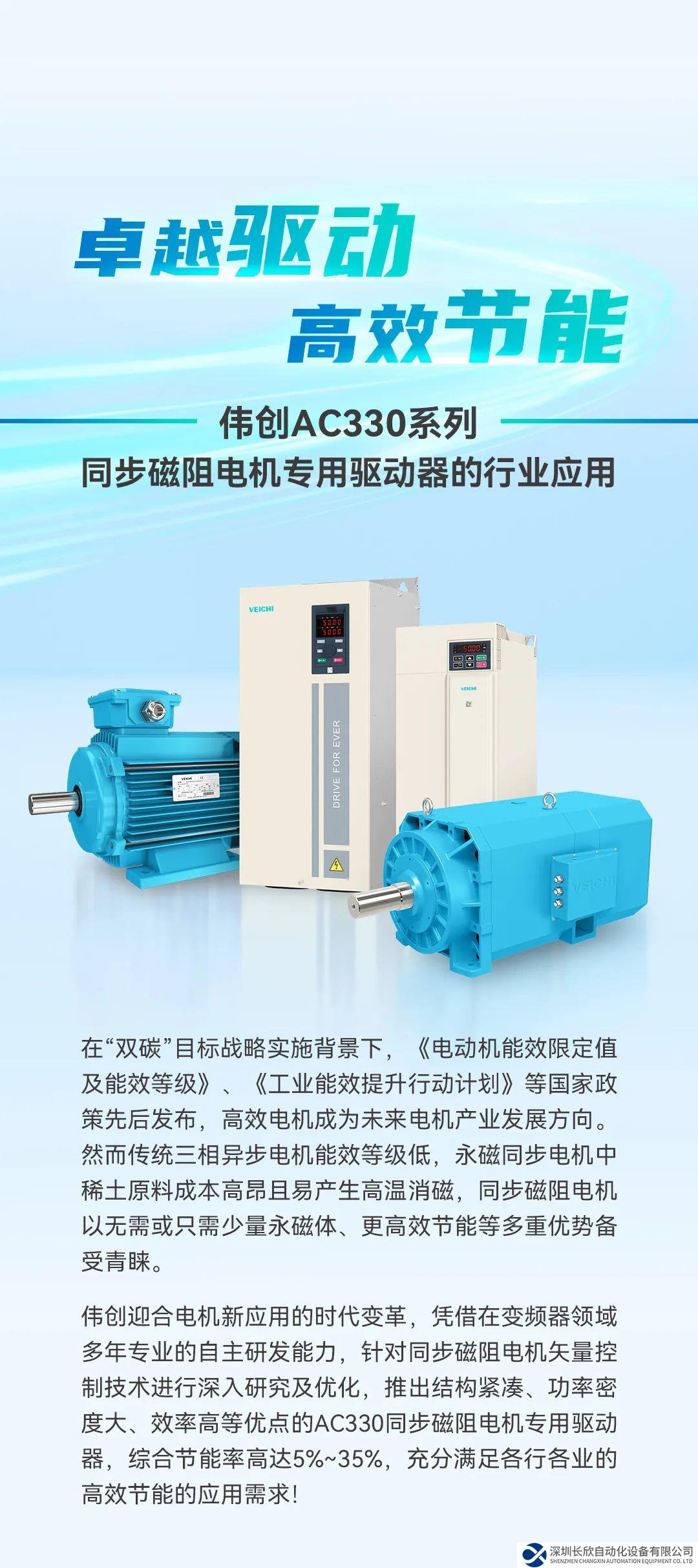 偉創(chuàng)AC330同步磁阻電機專用驅(qū)動器的行業(yè)應用