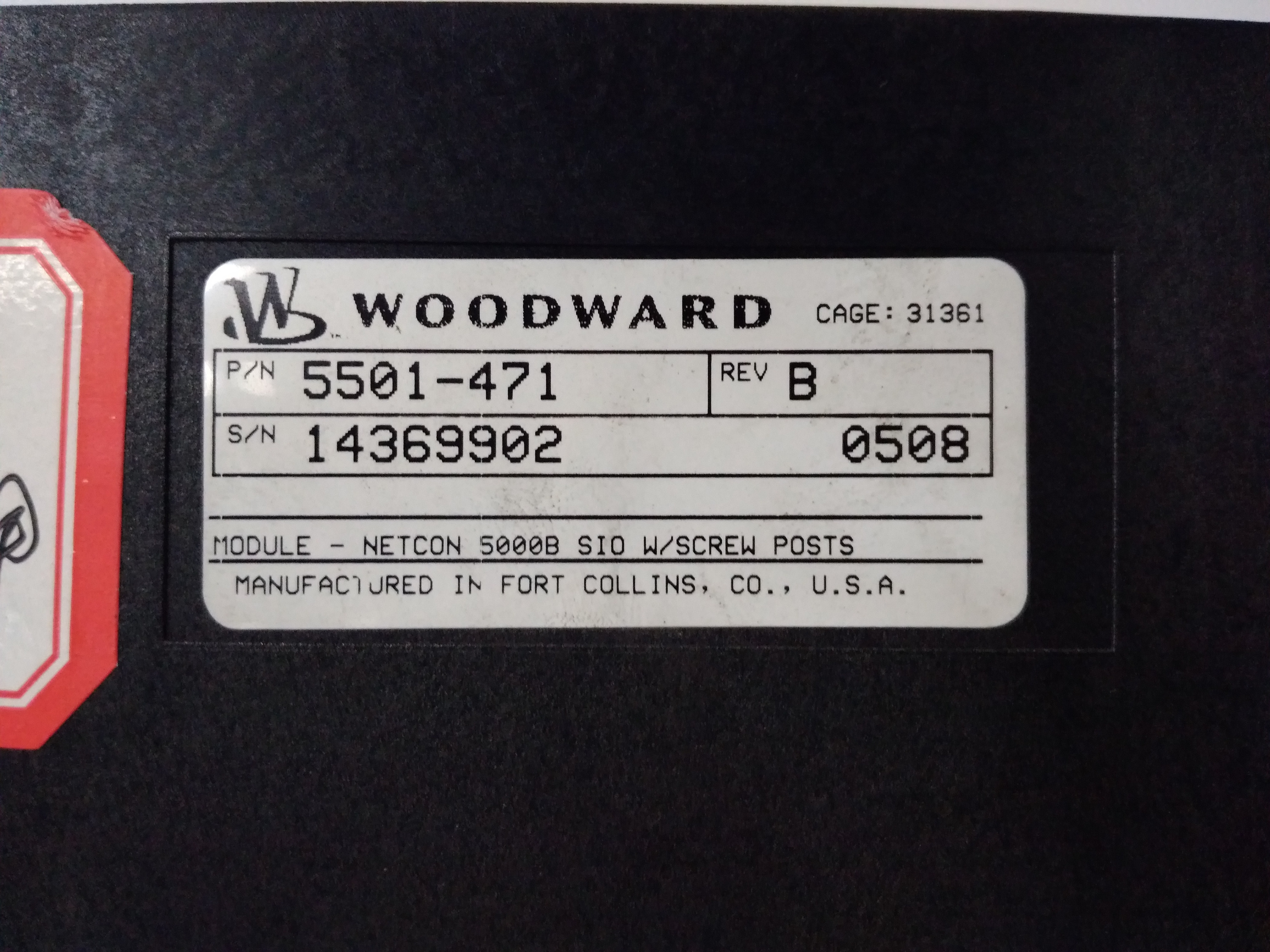 5501-471 WOODWARD 中央處理器模塊