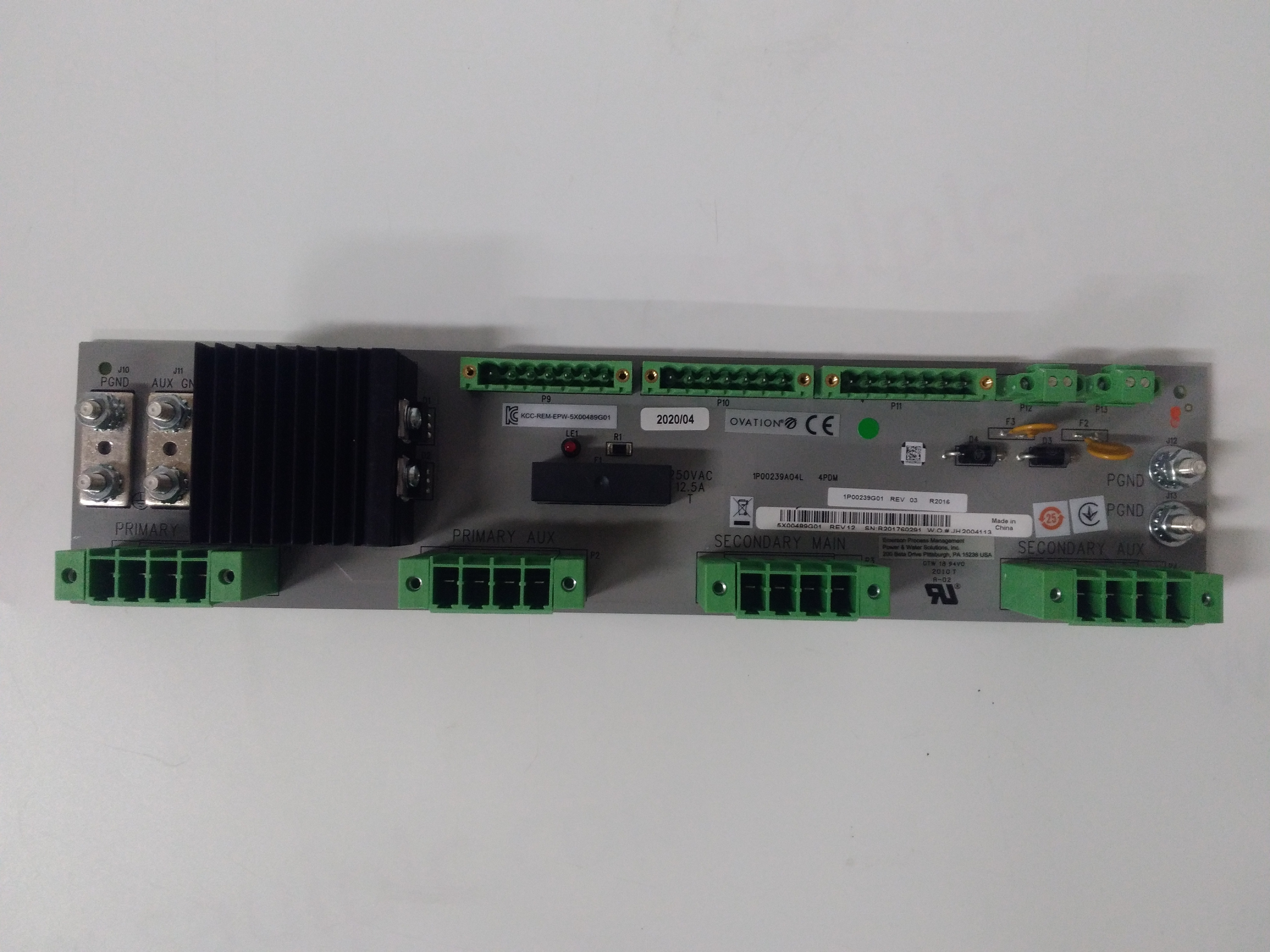 5X00489G01 EMERSON 配電模塊