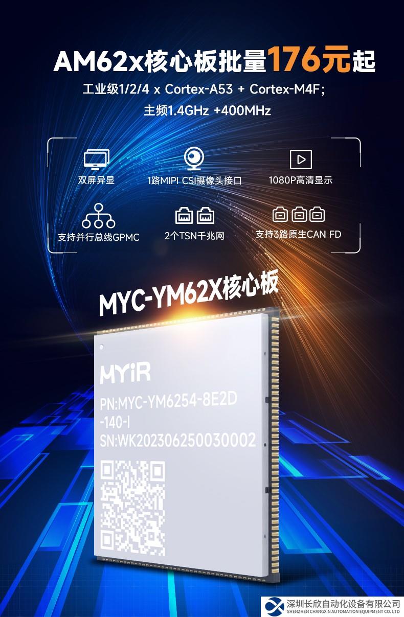 米爾AM62X核心板批量價176元起,賦能新一代工業(yè)4.0升級
